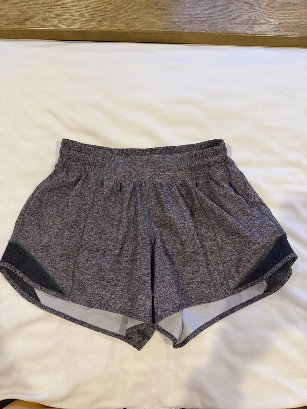 Lululemon 4” athletica Women's Gray Heather Athletic Shorts